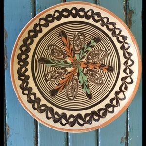 Hand painted Clay Trinket Dish